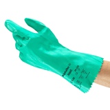 Ansell AlphaTec 39-122 Nitril-Handschuhe, Chemikalien- und Flüssigkeitsschutz, Grün, Größe 10 (12 Paar)