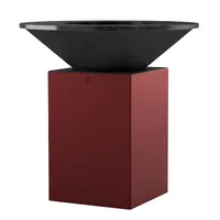 Ofyr Feuerplatte Ø 100 cm rot