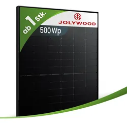 Jolywood Niwa JW-HD108N-R2/500Wp N-Type TOPCon Glas-Glas Bifazial Fullblack