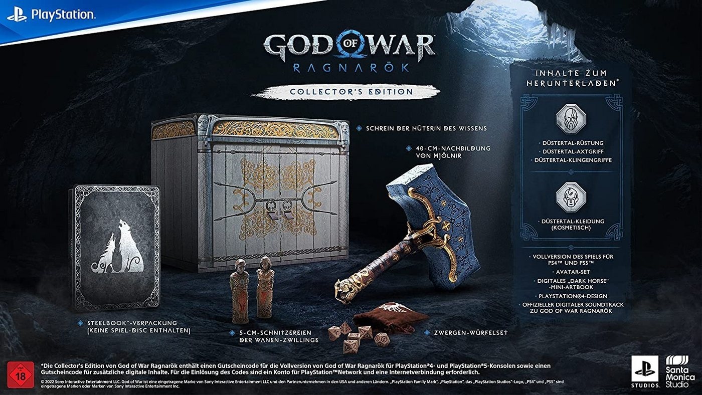 God of War Ragnarök Collectors Edition PS4 und PS5 PlayStation 4, PlayStation 5
