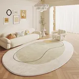 RBQIZVW Wohnzimmerteppich,Schlafzimmer Teppiche Grau weiß 160x230 cm,Modern Unregelmäßig Geformter Teppich Kurzflor Weich Teppich Rutschfester Waschbarer Esszimmer teppiche Innen-Fußmatten