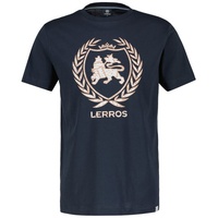 LERROS T-Shirt LERROS T-Shirt mit Logoprint blau XL
