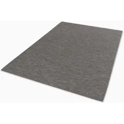 Teppich "Parkland 6351 220", grau (hellgrau), B:140cm H:5mm L:200cm, Kunstfaser, SCHÖNER WOHNEN-KOLLEKTION, Teppiche, In- und Outdoor geeignet, eleganter Flachflorteppich