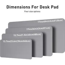 luxuskollektion Schreibtischunterlage Mauspad Leder 91x43cm