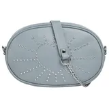 Cluty Gürteltasche echt Leder, Made in Italy blau