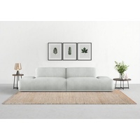 TRENDMANUFAKTUR Big-Sofa »Braga«, silberfarben