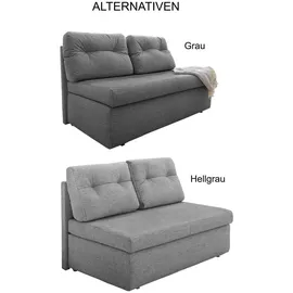 luma-home schönes für dein zuhause luma-home Schlafsofa Dunkelgrau, Textil, 2-Sitzer, Füllung: Schaumstoff, einzeln stellbar,Rechteckig, 136x86x85 cm, Wohnzimmer, Sofas & Couches, Schlafsofas