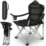 TRESKO Campingstuhl CPS-005 Schwarz