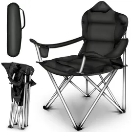 TRESKO Campingstuhl CPS-005 Schwarz