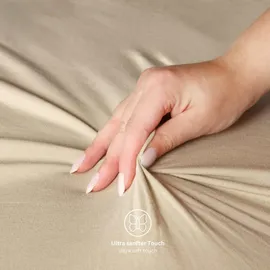 Schöner Wohnen Spannbettlaken Mischgewebe 150 x 200 cm Beige 2 St.