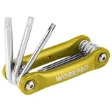 WorkPro Winkelschraubendreher-Set T 8, T 10, T 15, T 20, T 25, T 27, T 30, T 40