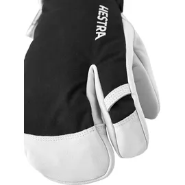 Hestra Army Leather Heli Ski 3-Finger Handschuhe Schwarz 25/26