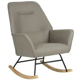 Schaukelsessel Polyester Grau 97x77x88cm
