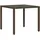 vidaXL Gartentisch mit Glasplatte Braun 90x90x75 cm Poly Rattan