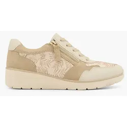 Komfort Schnürer - Damen - beige