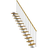 DOLLE Mittelholmtreppe Dublin 61 cm Holz/Metall grau