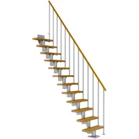 DOLLE Mittelholmtreppe Dublin 61 cm Holz/Metall grau
