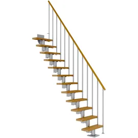 DOLLE Mittelholmtreppe Dublin 61 cm Holz/Metall grau