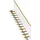 DOLLE Mittelholmtreppe Dublin 61 cm Holz/Metall grau