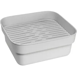 Brabantia Spülschüssel mit Abtropfschale, Hellgrau