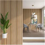 [neu.holz] Wandpaneel Borger Eichenoptik hell 5 St. 195 x 30 cm