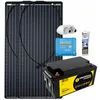 Solaranlage Wohnmobil 200W mit 78 Ah AGM Batterie und MPPT Laderegler