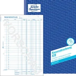 Kassenbuch A4/2x50BL ZWECKFORM 428