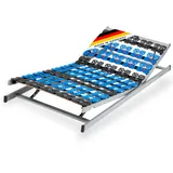 CubeSleep 7-Zonen Lattenrost Cloud KF Tellerrahmen 100x200cm | Kopf- und Fußteil verstellbar | Made In Germany | GS Zertifiziert – geprüfte Sicherheit