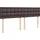 vidaXL Boxspringbett 180 x 200 cm Dunkelbraun