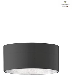 Hufnagel 1-Phasen Schienen-Pendelleuchte CARACAS für MULTICOR-SYSTEM 20, inkl. GU10 8W 3000K, ML platin / schwarz / innen Blattsilber HUF-67011A-26