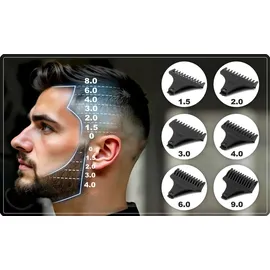 Berdsen BD-261 Gold Friseur-Haarschneidemaschine - Schwarz