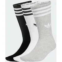 adidas 3-Streifen High Crew Socken 3 Paar Weiß/Schwarz 37-39