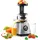 Sencor Drehender-Entsafter Slow Juicer Mattes Chrom/Schwarz