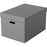 Esselte Aufbewahrungsbox Groß 51 x 35,5 x 30,5 cm 3-tlg. grau