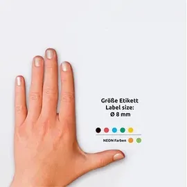 Avery Zweckform Klebepunkte 59994 farbsortiert Ø 8,0 mm, 3.328 St.