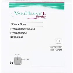 Varihesive E Border 6x6 cm Hkv Hydroaktiv 5 ST
