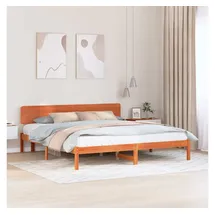 vidaXL Bettrahmen 180 x 200 cm Wachsbraun