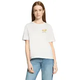 Cartoon Kurzarmshirt Weiß 42