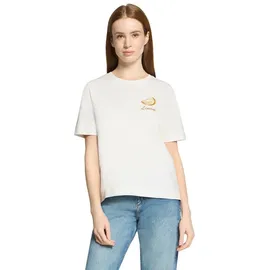 Cartoon Kurzarmshirt Weiß 42