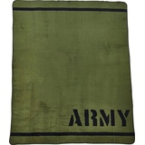 done.® Wohndecke »Army«, Wohndecke mit einfassender Ziernaht, Kuscheldecke, grün