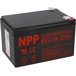 NPP Blei-Akku AGM NPD 12-12 12V 12Ah zyklenfest