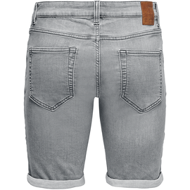 ONLY and SONS ONSPly Life Reg D Blue Slim Fit Shorts grau