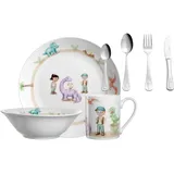 LEONARDO Kindergeschirr Set mit Besteck BAMBINI AVVENTURA