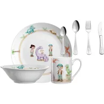 LEONARDO Kindergeschirr Set mit Besteck BAMBINI AVVENTURA