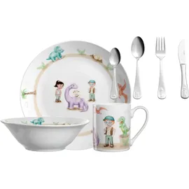 LEONARDO Kindergeschirr Set mit Besteck BAMBINI AVVENTURA