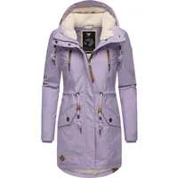 Ragwear Wintermantel "Elsie", Damen, Gr. S (36), lila (lavendel), Außenmaterial: 65% Polyester, 35% Baumwolle. Innenfutter: 100% Polyester. Wattierung: 100% Polyester, tailliert ca.