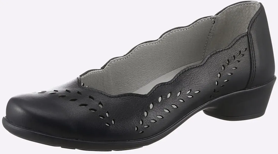 Pumps CASUAL LOOKS, Damen, Gr. 40, schwarz, Glattleder, Schuhe Pumps
