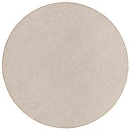 Snapstyle Feinschlingen Velour Teppich Beige Rund