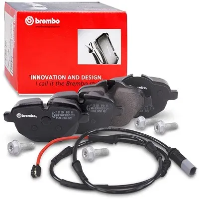 Brembo Bremsbelagsatz +Warnkontakt hinten für BMW