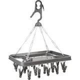 5five simply smart Wäschehalter Kunststoff grau 2cm x 38cm x 29cm